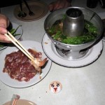 เมนูสุดซาบซึ้ง หมูสะดุ้ง หมูดิบๆลวกในน้ำมันจนสะดุ้งกันถ้วนหน้าพร้อมน้ำจิ้มรสเด็ด