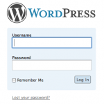 หน้า login wordpress