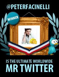 peterfacinella The ultimate worldwide mr twitter is Peterfacinella