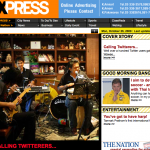 CALLING TWITTERERS... หน้าเว็บ xpress.nationmultimedia.com รูปโดย  @tongkatsu