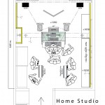 Plan ห้องพักในโรงแรมดัดแปลงเป็น Home Studio ที่ร่างขึ้นหลังจากผมไปประชุมด้วยกัน