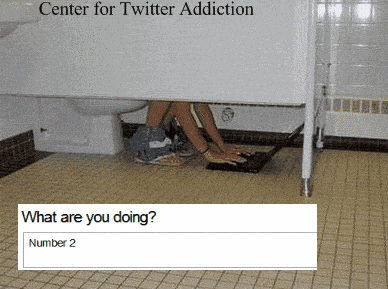 twitter-addict คงมีคนจำนวนมากที่ tweet ตอนเข้าห้องน้ำ แต่อย่างไรก็ใช้มือถือเถอะครับ