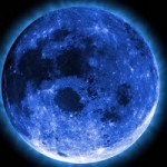 Photo provided - The “blue moon” appears to be blue in certain years due to dense particles. But for the most part, its name designates its unusualness.