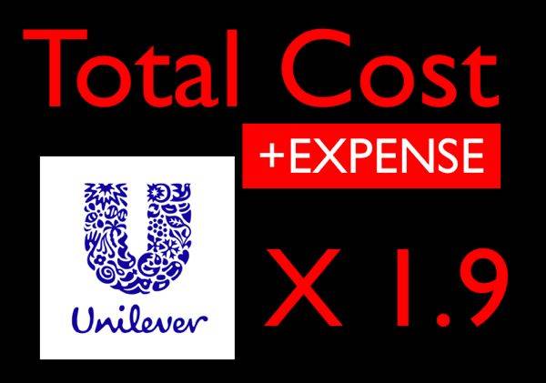Unilever-cost ABC , Expense, Over Head,Depreciation รวมๆประมาณ ABC x2
