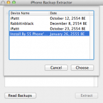 iphone backup จะถามชื่อ iPhone ที่เราเคย Sync กับเครื่องนี้ครั้ง ก็คือเครื่องคอมพ์สุดท้ายที่ Sync แล้วมีปัญหาน่ะแหละครับ