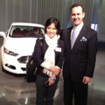 @Booruball กับ @ScottMonty ด้านหน้า Ford Fusion ใหม่