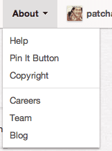กดที่ About มุมขวาบนและ pin it button กดที่ About มุมขวาบนและ pin it button