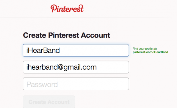 สามารถ login ด้วย twitter ก็ได้นะ เลือกชื่อ account pinterest ดูครับ อันนี้ลองใช้ iHearBand สามารถ login ด้วย twitter ก็ได้นะ เลือกชื่อ account pinterest ดูครับ อันนี้ลองใช้ iHearBand