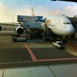 ไปถึงเกท E8 ซึ่งเป็นเกทเดียวที่รับเครื่องใหญ่ขนาด A380 ได้