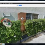 รถ Subaru google สะท้อนในกระจก