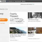 เว็บไซต์ wordpress.com กดปุ่มสีส้ม Get started