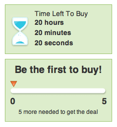 การจำกัดเวลาของ GROUPON ให้ดีลสำเร็จ