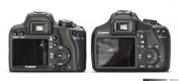 EOS 1100D ตัวขวา ด้านหลังมีความเปลี่ยนแปลงชัดเจน ด้วยปุ่มกดสไตล์ 60D จอใหญ่ขึ้นเป็น 2.7 นิ้ว EOS 1100D ตัวขวา ด้านหลังมีความเปลี่ยนแปลงชัดเจน ด้วยปุ่มกดสไตล์ 60D จอใหญ่ขึ้นเป็น 2.7นิ้ว
